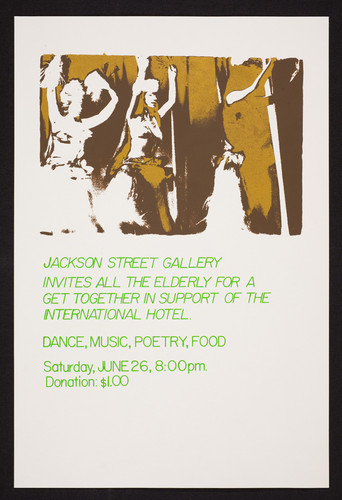 Jackson Street Gallery, support of the International Hotel