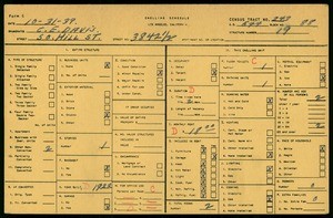 WPA household census for 3842 1/2 S HILL STREET, Los Angeles County