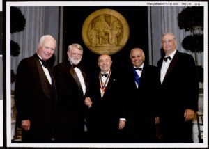 Andrew J. Viterbi and others, Franklin Institute, 2005. (photograph)