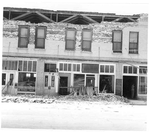 Hotel Maricopa, after Tehachapi earthquake