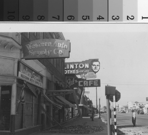 Chester Avenue, after 1952 earthquake