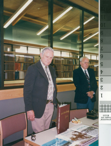 Bob Powers and William Harland Boyd at Beale Memorial Library