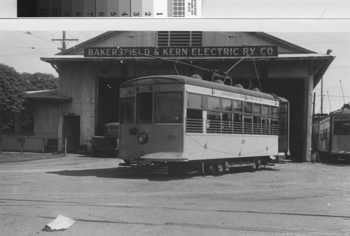 Bakersfield and Kern Electric Railway streetcar