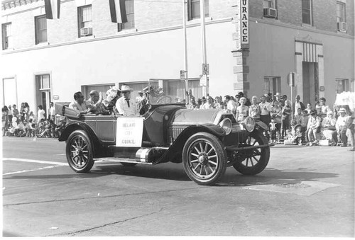 Delano's Harvest Holidays parade, with City Council members