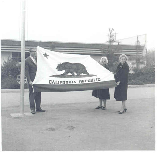 Delano Junior Unified High School District Superintendent accepts flag