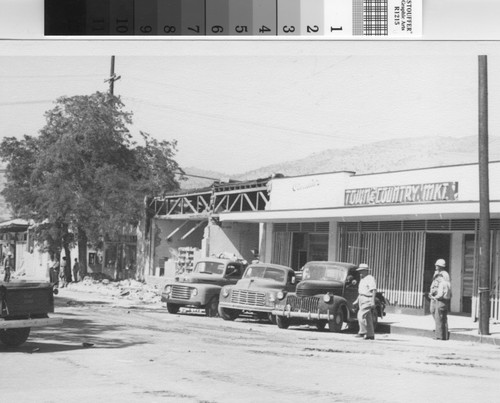 Town and Country Market after 1952 Kern County earthquake