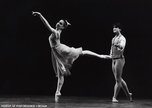 Joanna Berman and Jean-Charles Gil in Balanchine's Tchaikovsky Pas de Deux, circa 1980s