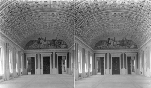 Library of Congress - West Corridor looking north. Washington D.C