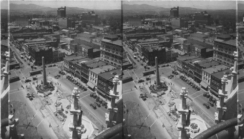 West from Jackson Building to Park Square along Patton Ave. and City of Asheville, N.C