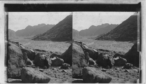 The way toward the Promised Land from Mt. Sinai, Sinai Peninsula. Egypt