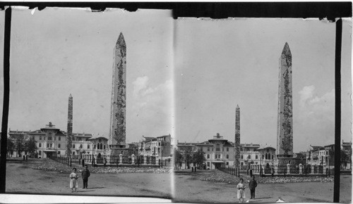 The Two Obelisks in the Hippodrome, Constantinople, Turkey