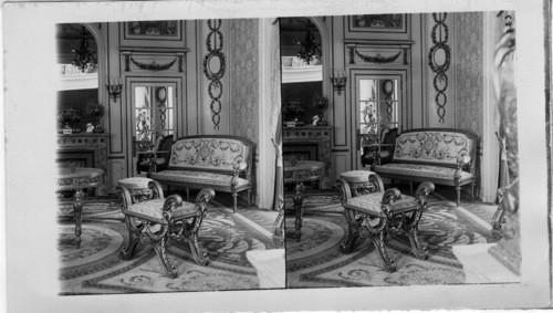 Parlor furnished in Louis XVI Style, in the Belgium Building, St. Louis World's Fair