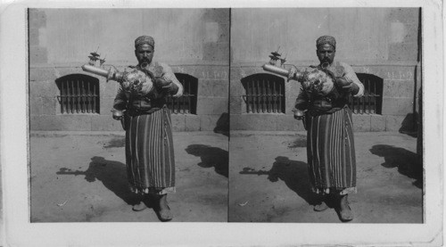 A native Lemonade vender on the streets of Cairo, Egypt