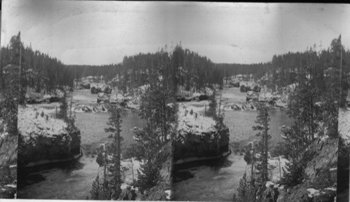 Grand Rapids Above the Falls, Yellowstone National Park