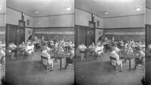 First Grade at work, School, Chicago