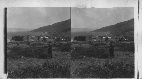 Tiberias, on the Sea of Galilee - from the North West, Palestine. (John VI - 23)