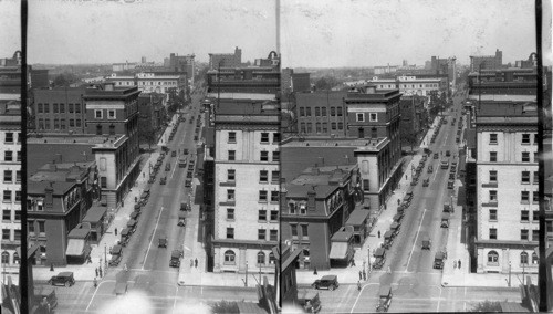 N.W. from Richmond Hotel (Grace & 9th St.) along Grace Street. Richmond, VA