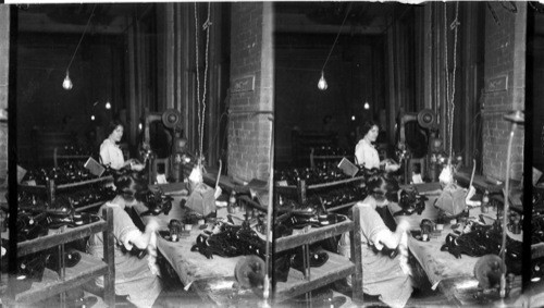 Dressing Room, Shoe Factory, J.T. Bell, Ltd., Montreal. Quebec, Canada