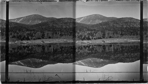 Reflection in Saco Lake near Crawford House. N.H