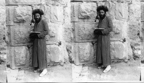 A Jerusalem Jew at the Wailing Place Jerusalem, Palestine