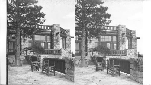 West Veranda. Grand Canyon Lodge, Ariz