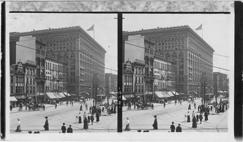 "Ellicott Square," one of the largest business blocks in the World, Buffalo