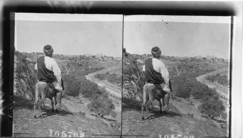 Overlooking the Valley of Himmon (Field of Blood) outside Jerusalem, Palestine