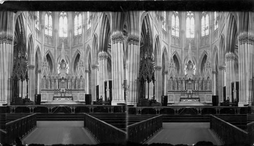 Interior of St. Patrick's Cathedral. New York City. N.Y