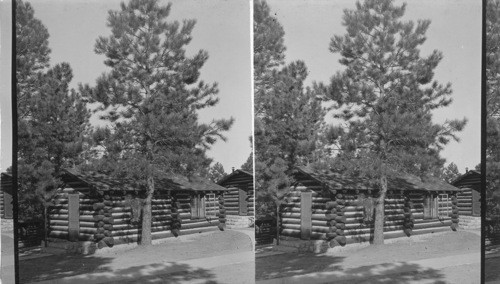 Exterior of standard cabin no. 6. Grand Canyon, Ariz