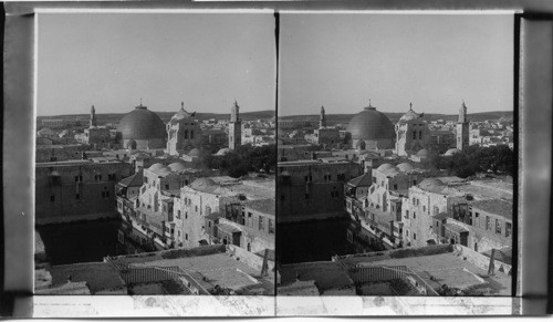 Pool of Hezekiah and Dome of the Church of the Holy Sepulchre, Jerusalem