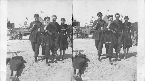 In their bathing costumes, Coney Island, New York