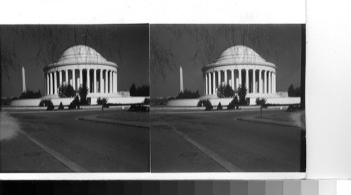 The Jefferson Memorial and the Washington Monument, Washington D. C