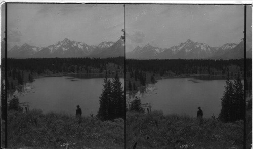 Tetons, across Head of Jackson Lake