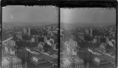 Seattle Business Section from L.C. Smith Building. Seattle, Wash