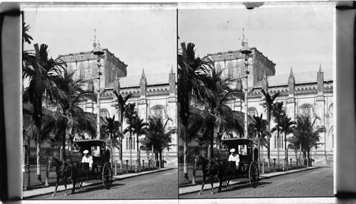 St. Thomas Place and the Dominican Church, Manila. Suitable for a set to be sold in the Philippines. E.E. Baker, 1929