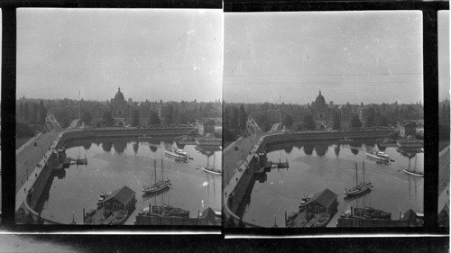 Inner Harbor, Parliament Bldgs. from top of P.O., Victoria, B.C