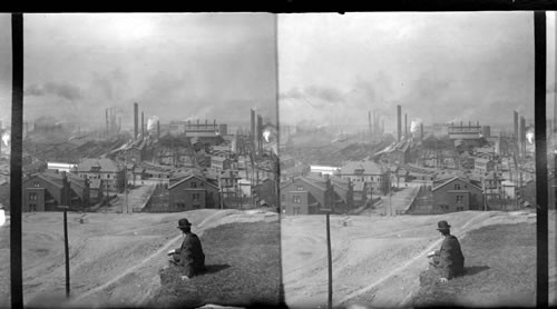 Overlooking the Steel Works. Homestead, Penna