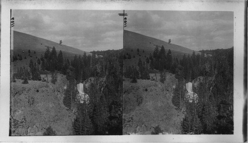 East Gardiner Falls on Cook City Road, Yellowstone National Park. N.E. cor. of park