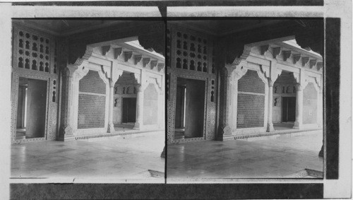 Interior of mosque, Agra, India