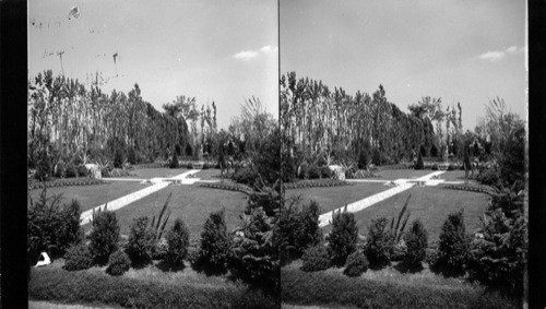 A Formal Garden, Horticulture Exhibit, A Century of Progress, Chicago, Ill