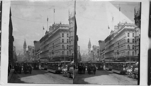 Market & 8th St. Philadelphia's great shopping district