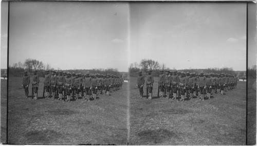 Cp. F. 6th regiment, Ill., Inf. 2nd Lieutenant Harold Dodd in charge, Camp Lawden, Ill