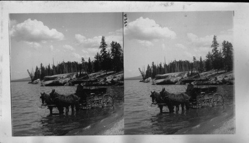 The Beautiful Hot Spring Formation Shores of Yellowstone Lake