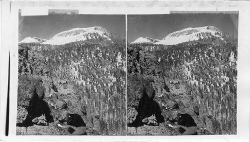 Montana. Hunting Mountain Sheep in the dangerous crags of the Gallatin Mountains