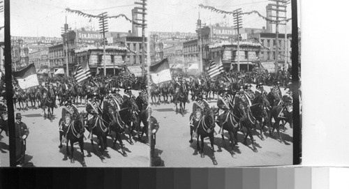 Parading during Pres. McKinley's visit there. California