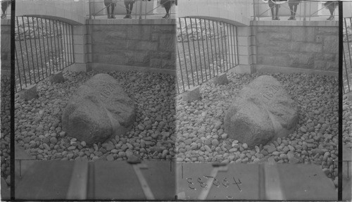 View of Plymouth rock, Plymouth, Mass