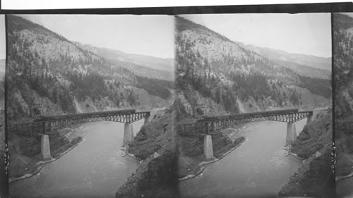 Great Cantilever Bridge. (C.P.Ry) over Fraser Canyon. B.C. Canada