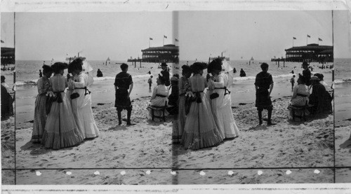 Taking in the Salt Sea Air, Coney Island, N.Y