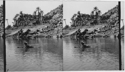 Crossing the Nile at Phiale. Egypt