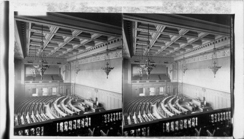 Cleveland, Ohio. Council Chamber in City Hall. Cleveland, O